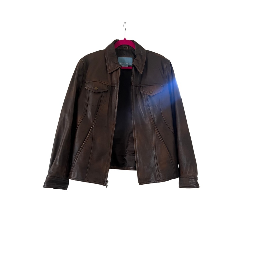 Unisex Distressed Genuine Leather Jacket
